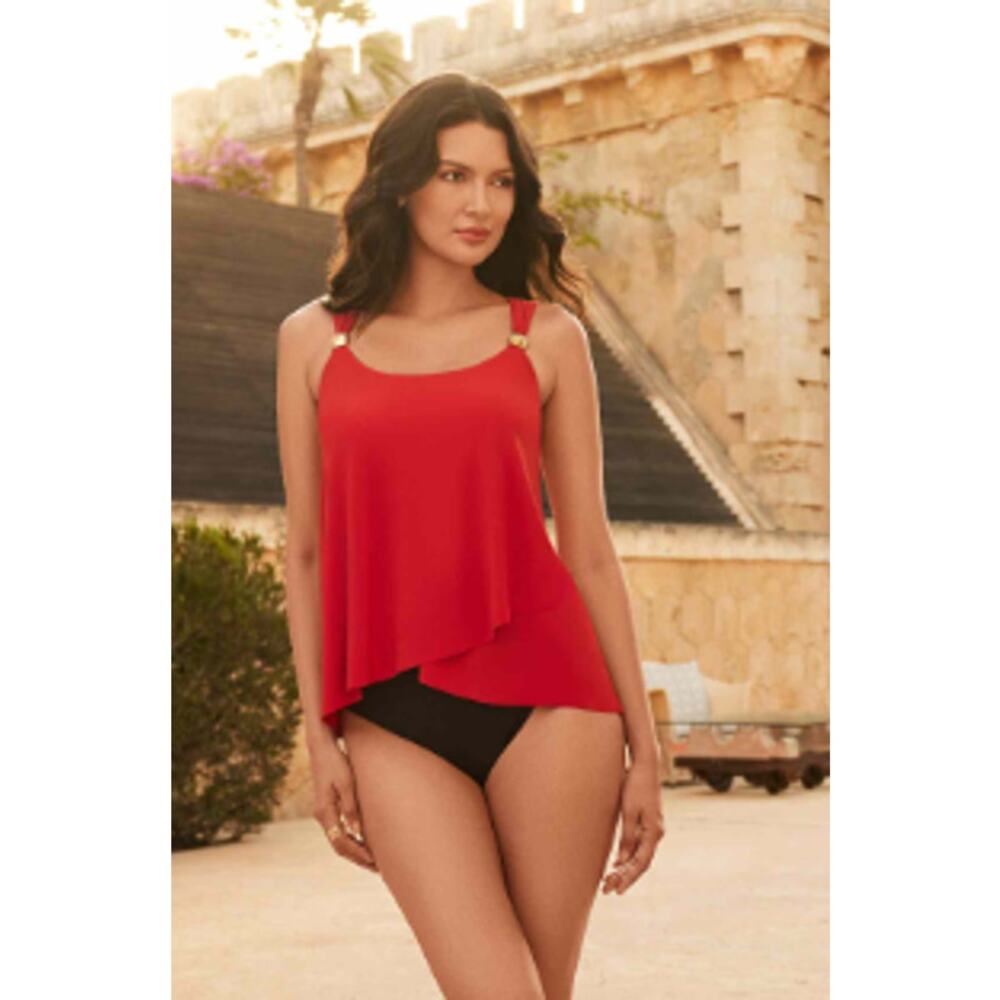 NEW Miraclesuit 8 Razzle Dazzle Underwire Tankini Swimsuit Slimming Underwire